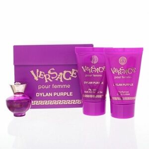 Versace Dylan Purple Pour Femme 3‑Piece Mini Gift Set – NEW